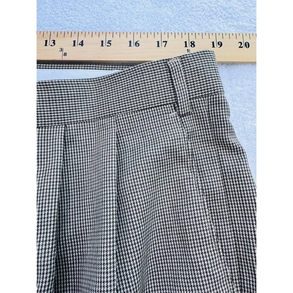 Ralph Lauren Mens Dress Pants 38x30 Brown Houndstooth Slacks Cuff 370217 NWT